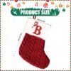 Unyqoos® Gepersonaliseerde kerstsok met letters voor unieke feestdecoratie