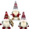 550x550-32120.jpg Unyqoos® Set van Drie Handgemaakte Kabouters voor Sfeervolle Kerstdecoratie Thuis
