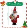 Unyqoos® Charmante staande kerstmanfiguur met rode pluche outfit voor feestelijke decoratie