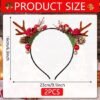 Unyqoos® Feestelijke haaraccessoires met rendiergewei en bloemen voor diverse gelegenheden