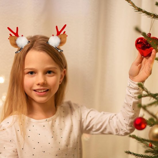 550x550-32145.jpg Unyqoos® Vijfdelige set feestelijke haarclips met rendiergewei voor kerstdecoratie