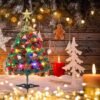 Unyqoos® Compacte kunstkerstboom met verlichting voor sfeervolle tafeldecoratie