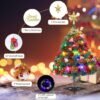 Unyqoos® Compacte kunstkerstboom met verlichting voor sfeervolle tafeldecoratie