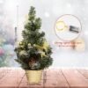 Unyqoos® Compacte kunstkerstboom met LED-verlichting voor sfeervolle decoratie