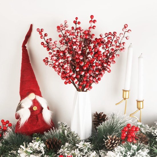 550x550-32167.jpg Unyqoos® Set van 10 decoratieve sneeuwrode bessentakken voor kerstdecoratie