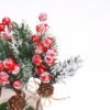 Unyqoos® Set van 10 kunstmatige rode bessen takken voor kerstdecoratie en DIY-projecten
