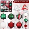 550x550-32186.jpg Unyqoos® Set van 46 Onbreekbare Kunststof Kerstballen in Diverse Kleuren en Maten