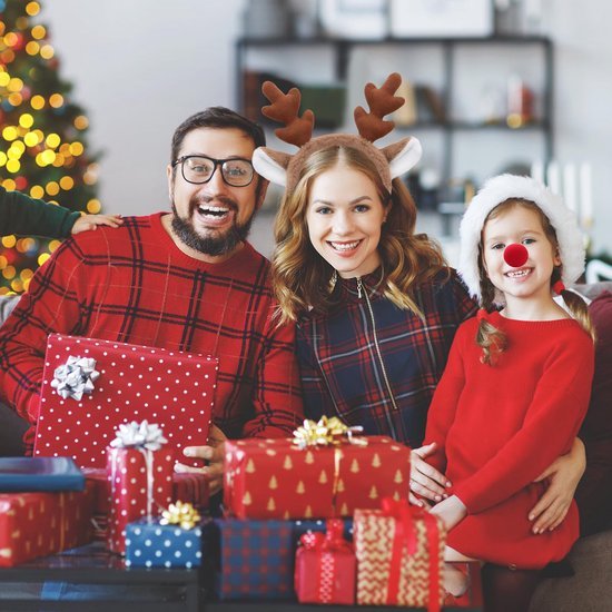 Unyqoos® Feestelijke hoofdband met rendiergewei voor Kerst en andere gelegenheden