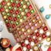Unyqoos® Set van 49 glanzende kerstballen voor veelzijdige feestdecoratie