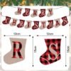 Unyqoos® Feestelijke kerstdecoratieset met peperkoekmanornamenten en vrolijke banner