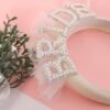 Unyqoos® Bruidshoofdband met Parelversiering voor Bruiloft en Vrijgezellenfeest Elegantie