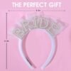 Unyqoos® Bruidshoofdband met Parelversiering voor Bruiloft en Vrijgezellenfeest Elegantie