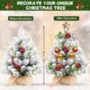 Unyqoos® Compacte kunstkerstboom met sneeuw en verlichting voor sfeervolle decoratie