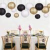 550x550-32259.jpg Unyqoos® Set van 15 decoratieve papieren lantaarns in zwart, goud en wit voor feesten
