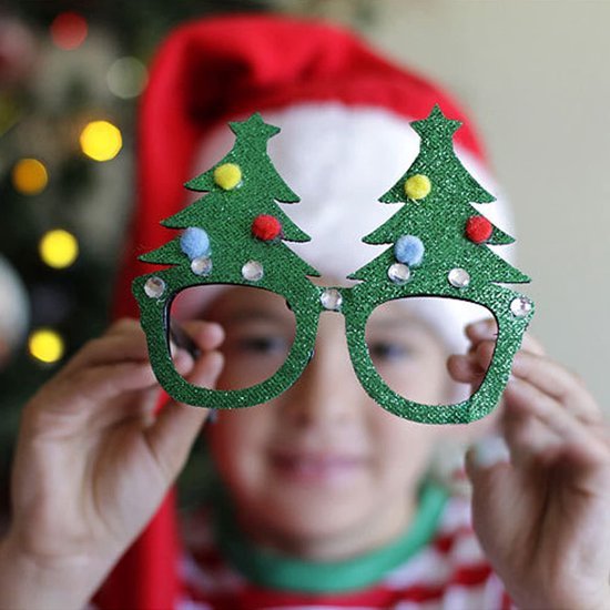 Unyqoos® Set van 12 feestelijke brillen voor kerst en andere bijzondere gelegenheden