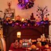 Unyqoos® Halloween-slinger met LED-licht en onbreekbare ornamenten voor feestelijke decoratie