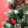 Unyqoos® Set van 32 natuurlijke mini-dennenappels met sneeuwlook voor decoratie