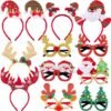 Unyqoos® Feestelijke Haaraccessoires en Brillen Set voor Kerstmis Versiering