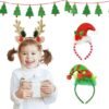 Unyqoos® Feestelijke Kerst Haarbanden Set met Rendier en Elf Ontwerpen voor Iedereen