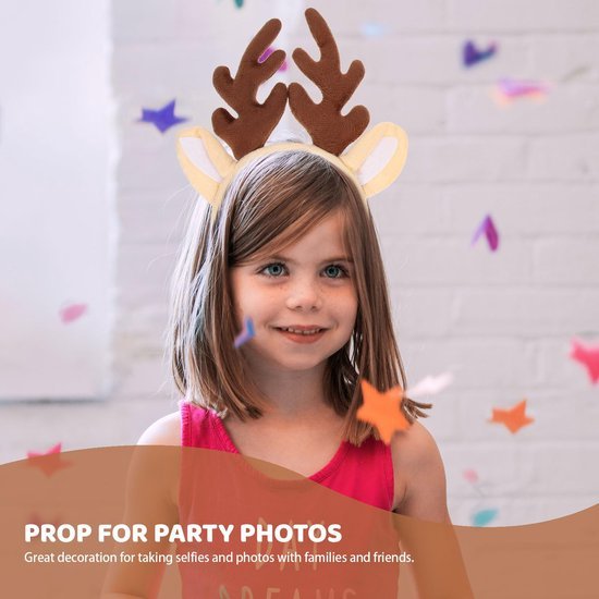 Unyqoos® Feestelijke rendiergewei haarbanden voor kinderen en volwassenen