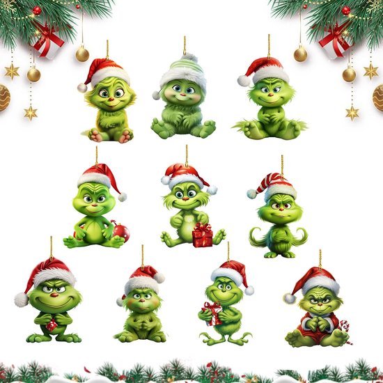 550x550-32406.jpg Unyqoos® Set van 10 feestelijke kerstdecoraties voor een magische kerstsfeer