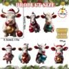 550x550-32421.jpg Unyqoos® Set van 7 decoratieve kerstkoeien voor feestelijke boomversiering