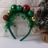 Unyqoos® Feestelijke haarband met kleurrijke ballen voor kerst en nieuwjaar