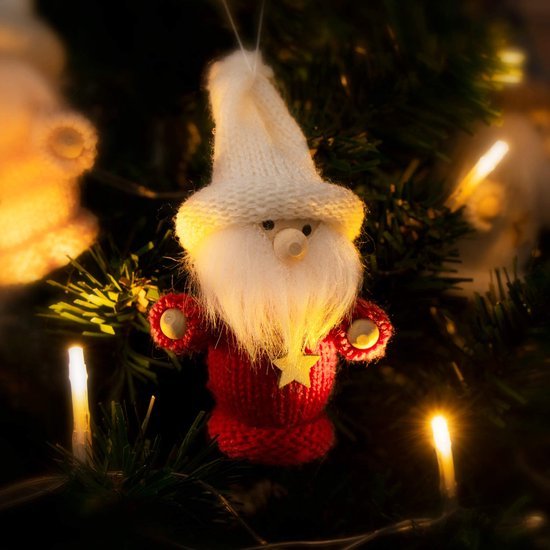 550x550-32469.jpg Unyqoos® Set van 12 feestelijke kerstboomfiguren met engel en kabouter ontwerp