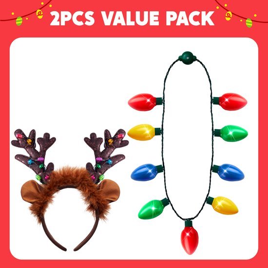 550x550-32472.jpg Unyqoos® Set van lichtgevende kerstketting en rendierhoofdband voor feestelijke outfits