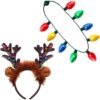 550x550-32474.jpg Unyqoos® Set van lichtgevende kerstketting en rendierhoofdband voor feestelijke outfits