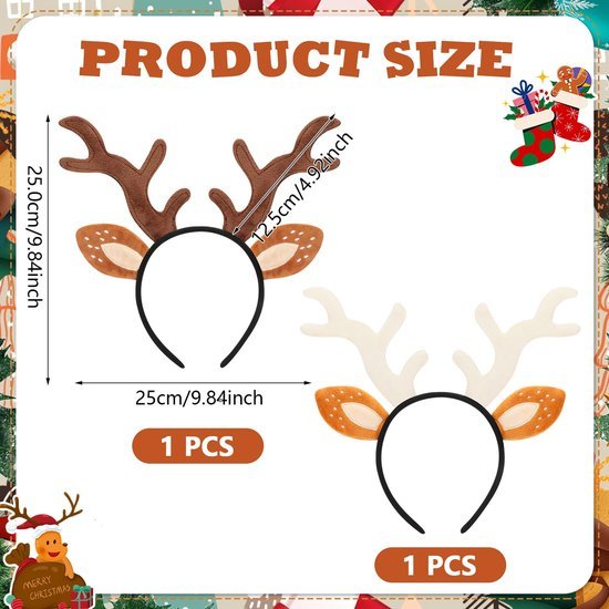 550x550-32488.jpg Unyqoos® Set van twee feestelijke rendierhaarbanden voor volwassenen en kinderen