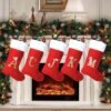 Unyqoos® Gepersonaliseerde kerstkous 45 cm voor decoratie en cadeau-opslag
