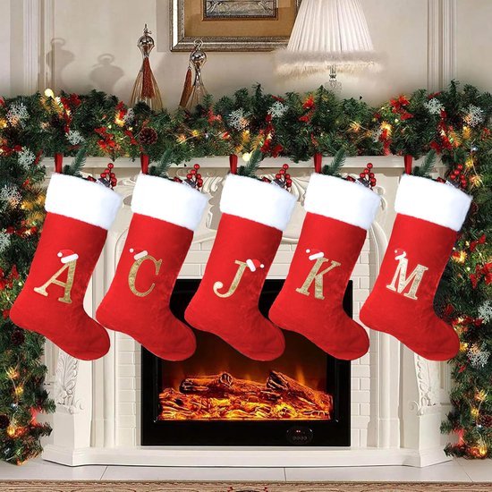 Unyqoos® Gepersonaliseerde kerstkous 45 cm voor decoratie en cadeau-opslag