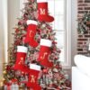 Unyqoos® Gepersonaliseerde kerstkous 45 cm voor decoratie en cadeau-opslag
