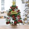 Unyqoos® Compacte Versierde Kunstkerstboom van 60 cm met Decoratieve Elementen