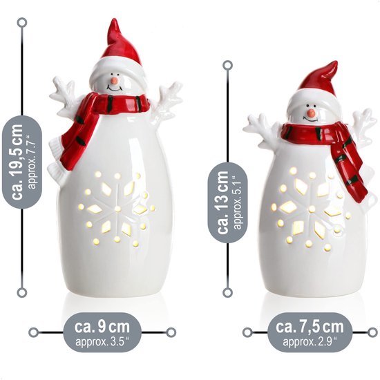 550x550-32530.jpg Unyqoos® Set van 2 decoratieve LED sneeuwpoppen met timerfunctie voor sfeerverlichting