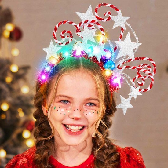 Unyqoos® LED Verlichte Haarband met Kerstthema voor Feestelijke Gelegenheden
