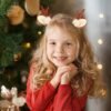 Unyqoos® Feestelijke haarband met rendiergewei en haarspelden voor kerst en carnaval