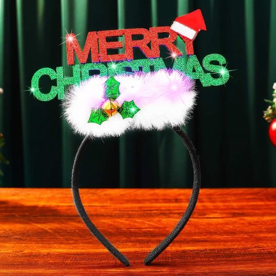 Unyqoos® LED Verlichte Kerst Haarband voor Feestelijke Gelegenheden en Kostuums
