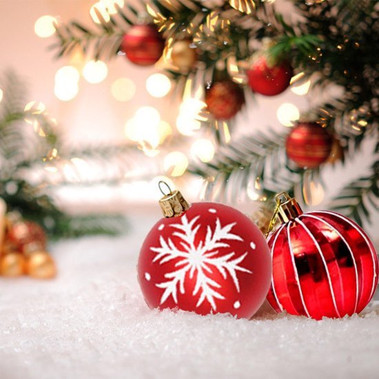 550x550-32556.jpg Unyqoos® Set van 44 onbreekbare rode en gouden kerstballen voor veelzijdige decoratie