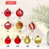 550x550-32557.jpg Unyqoos® Set van 44 onbreekbare rode en gouden kerstballen voor veelzijdige decoratie