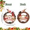 Unyqoos® Charmante sneeuwpop deurkrans voor feestelijke kerstdecoratie binnen en buiten