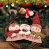 Unyqoos® Charmante sneeuwpop deurkrans voor feestelijke kerstdecoratie binnen en buiten