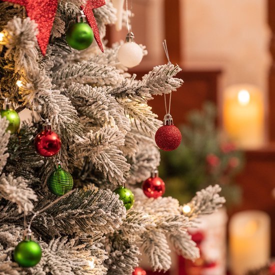 550x550-32635.jpg Unyqoos® Set van 49 onbreekbare kerstballen voor feestelijke kerstboomdecoratie
