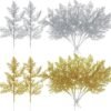 550x550-32640.jpg Unyqoos® Set van 16 Glanzende Kunstdennenbladeren voor Feestelijke Decoratie
