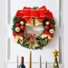 Unyqoos® Handgemaakte feestelijke kerstkrans voor deur of tafel, 30 cm decoratie