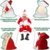 Unyqoos® Gepersonaliseerde kerstkousen met geborduurde letters voor sfeervolle kerstdecoratie