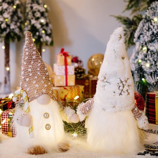 550x550-32689.jpg Unyqoos® Set van Twee Lichtgevende Kabouters voor Kerstdecoratie met Warm Licht