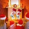 Unyqoos® Grote decoratieve kerstsokken met 3D-ontwerp voor feestelijke sfeer