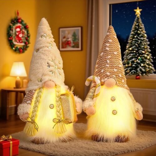 550x550-32704.jpg Unyqoos® Set van twee sfeervolle lichtgevende kerstfiguren voor feestelijke decoratie